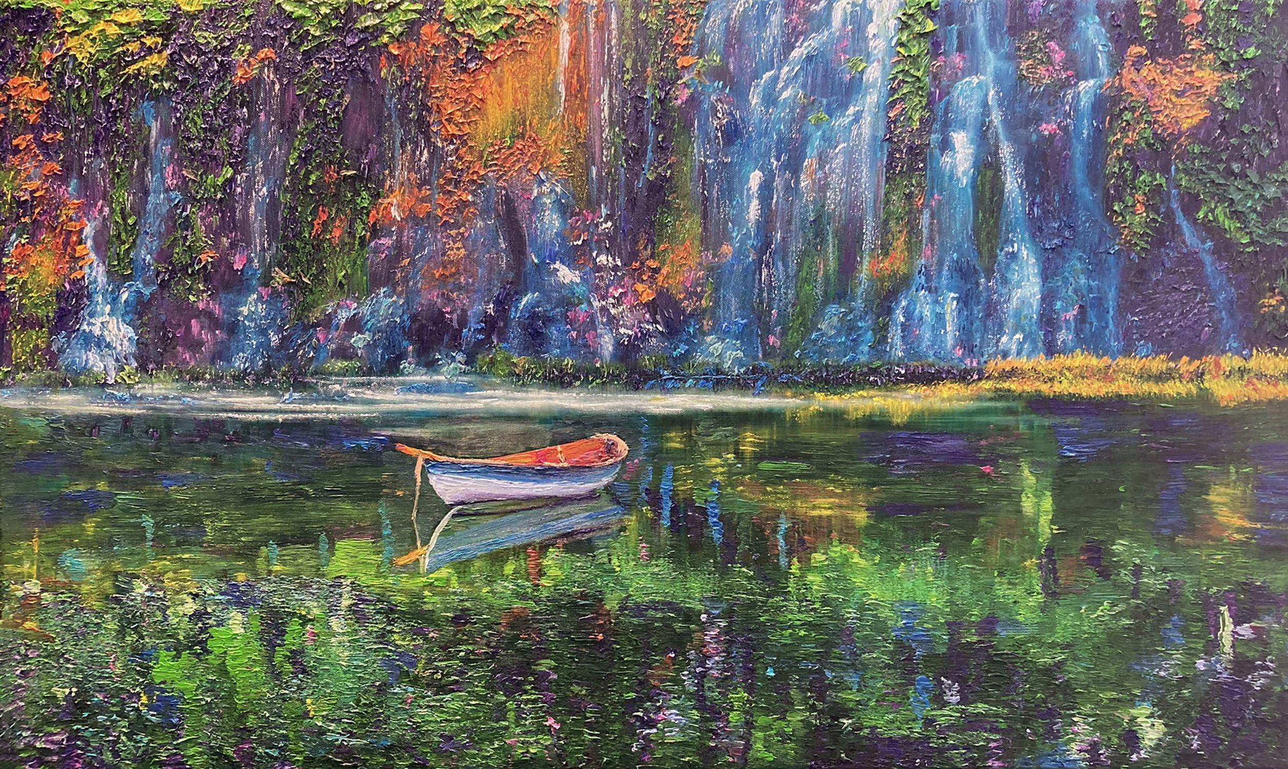 Whispering Waters, peinture, huile sur toile