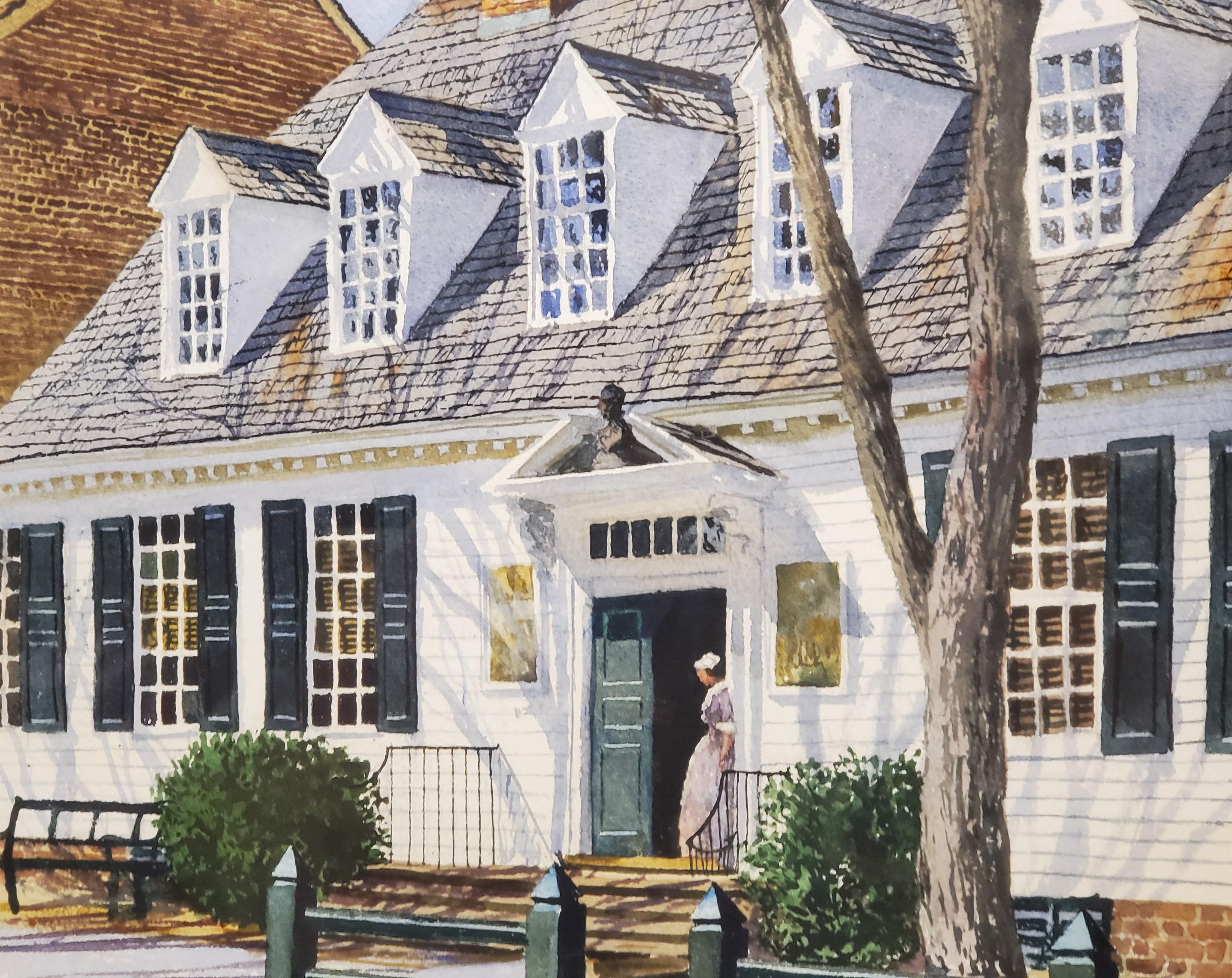 Raleigh Tavern Doorway In Williamsburg Virginia by Kenneth Harris 1
