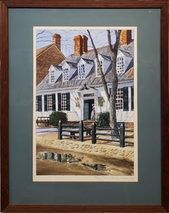 Raleigh Tavern Doorway In Williamsburg Virginia by Kenneth Harris