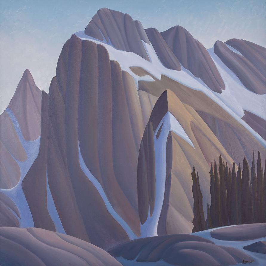 Mount Whitney California Original Ken Harrison Contemporary Oil Landscape (Paysage à l'huile contemporain) - Painting de Kenneth Harrison