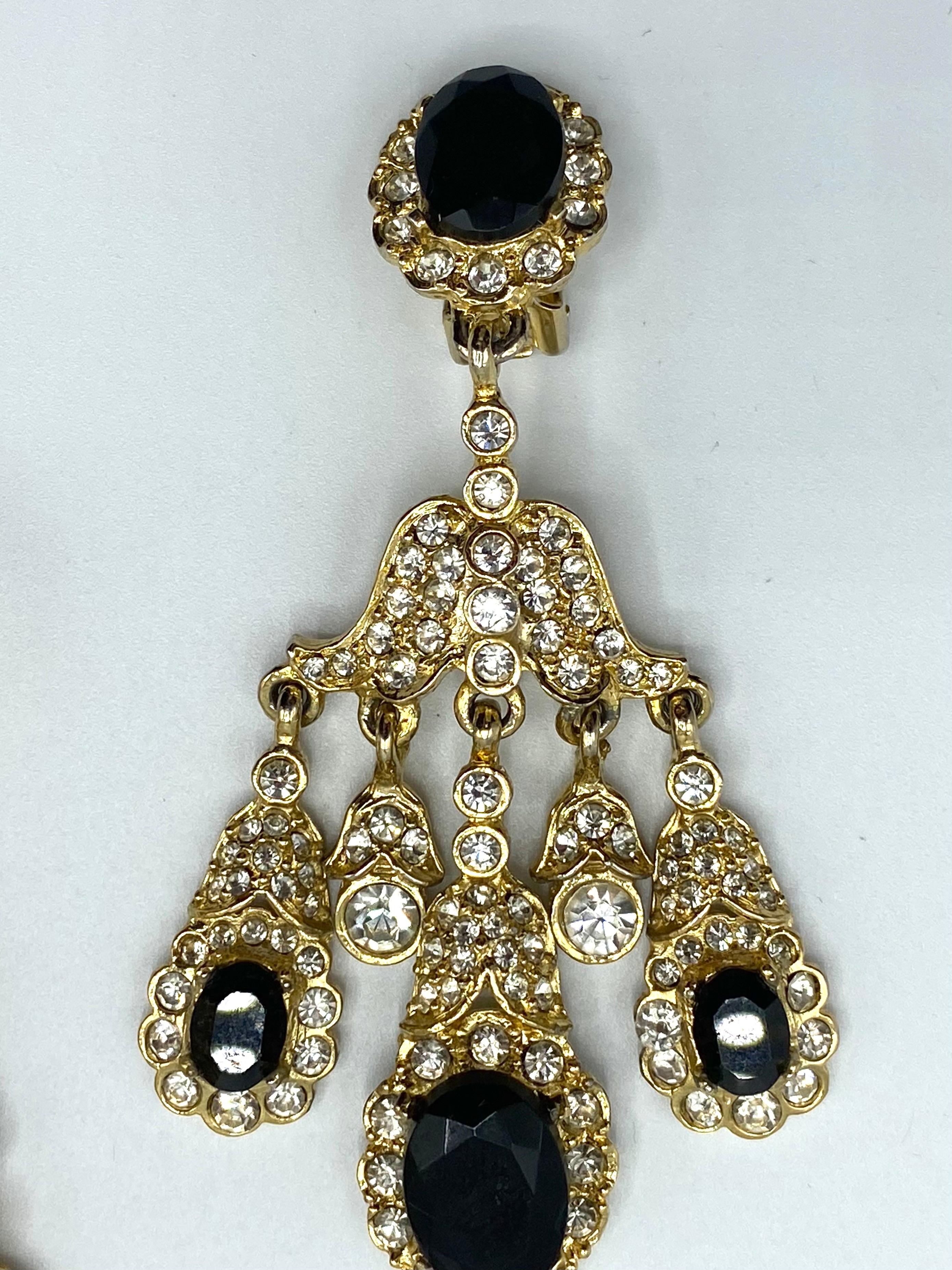 black stone earrings in gold india