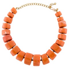 Kenneth Jay Lane Coral Bead Necklace