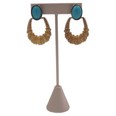 Kenneth Jay Lane Door Knockers With Turquoise