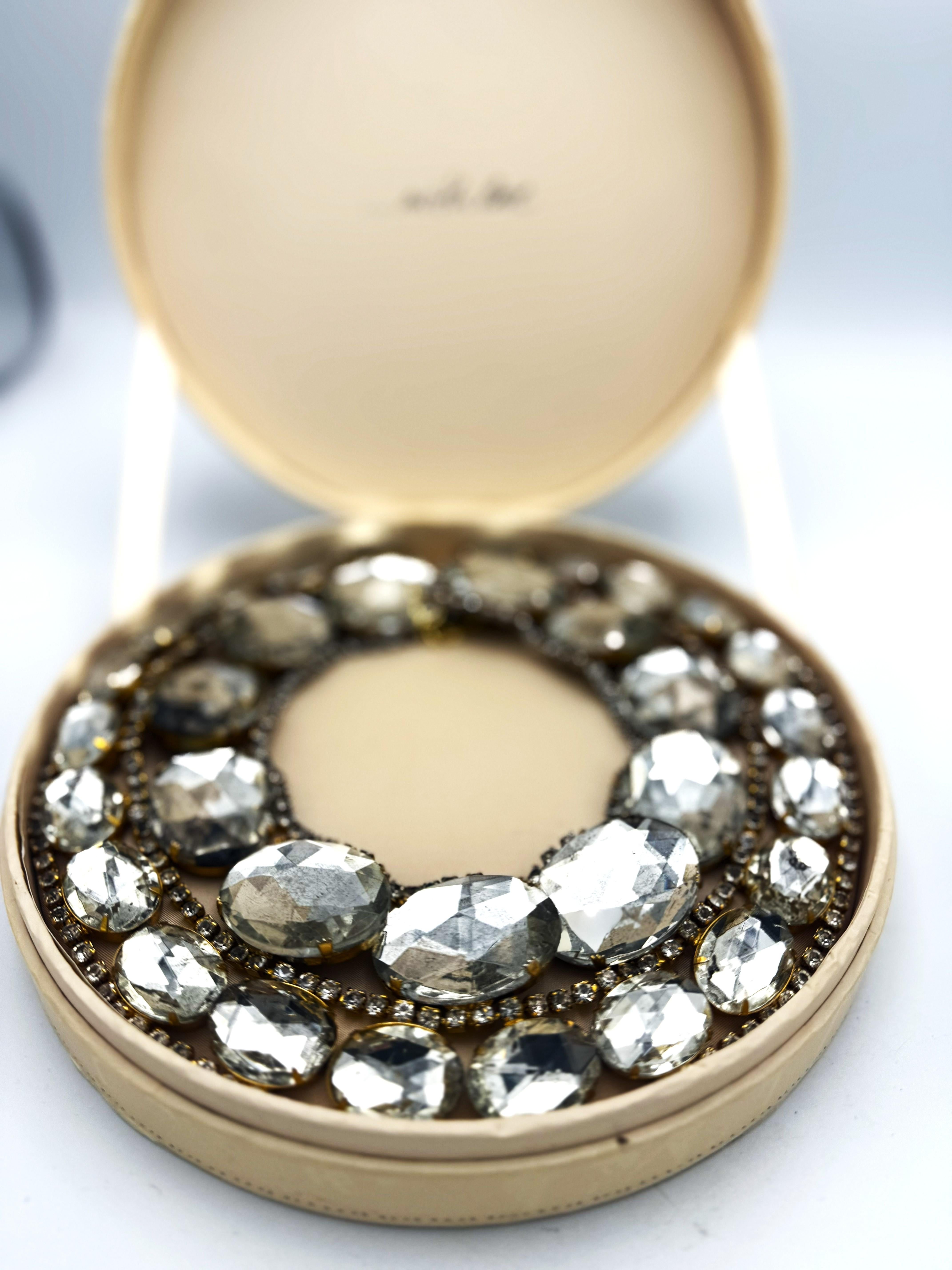 Kenneth Jay Lane, colliere a due file, inizio anni '60, USA, strass, resina. in vendita 4