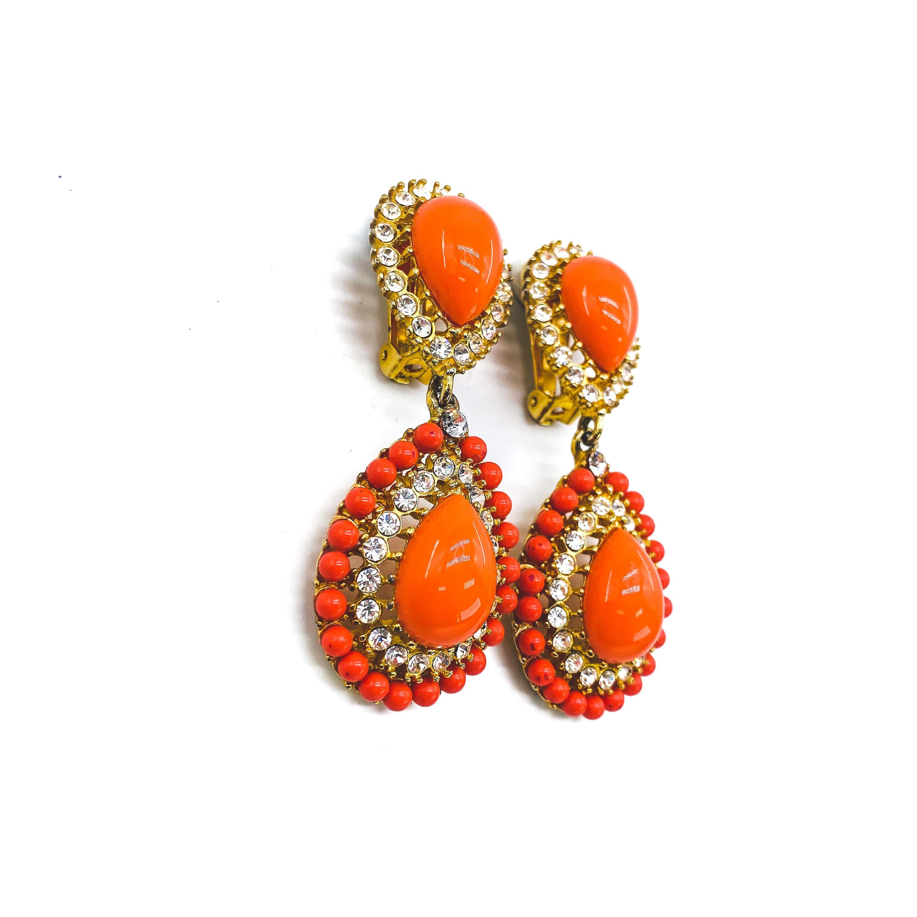 KENNETH JAY LANE Earrings Vintage 1990s In Excellent Condition In London, GB