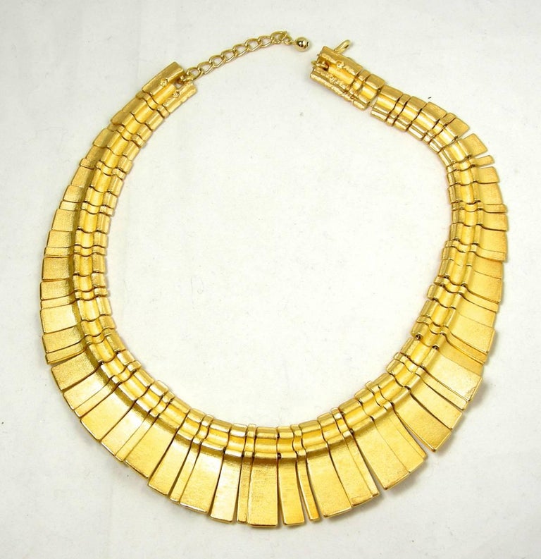 Kenneth Jay Lane Egyptian Revival Cleopatra Necklace at 1stDibs ...