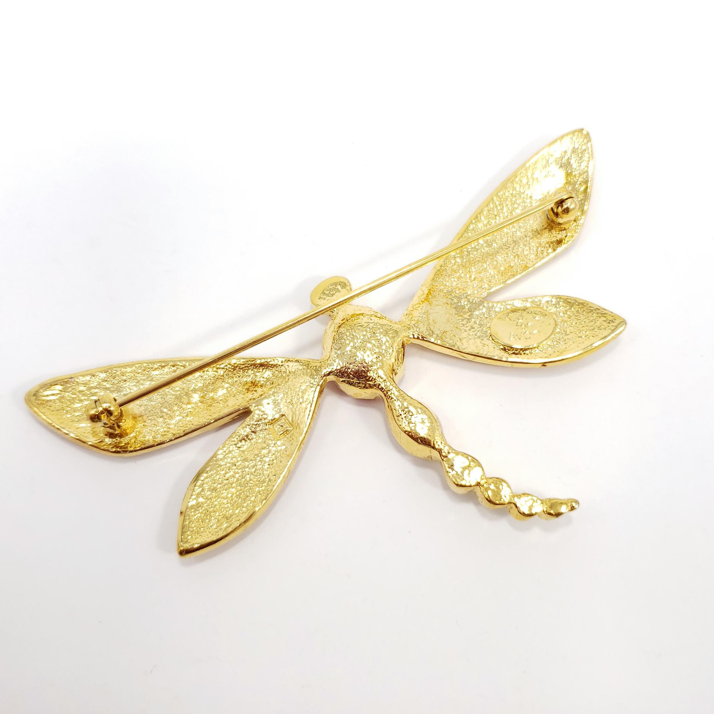 swarovski butterfly pin