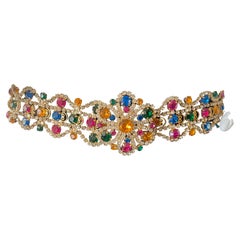 Kenneth Jay Lane Gobsmacking Vintage Crystal and Gemstone Belt