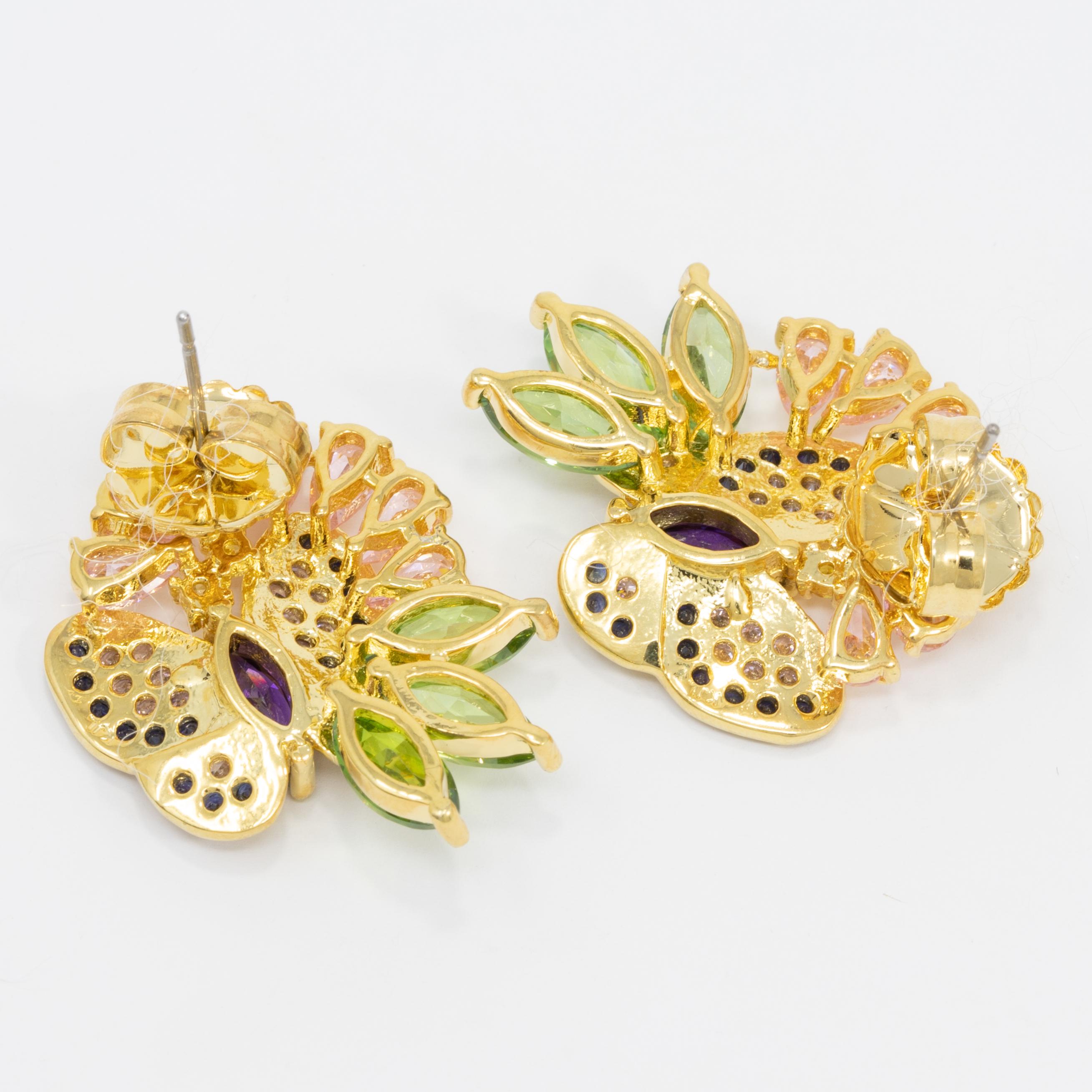 kenneth jay lane flower earrings