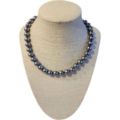 Kenneth Jay Lane Grey Pearl Necklace