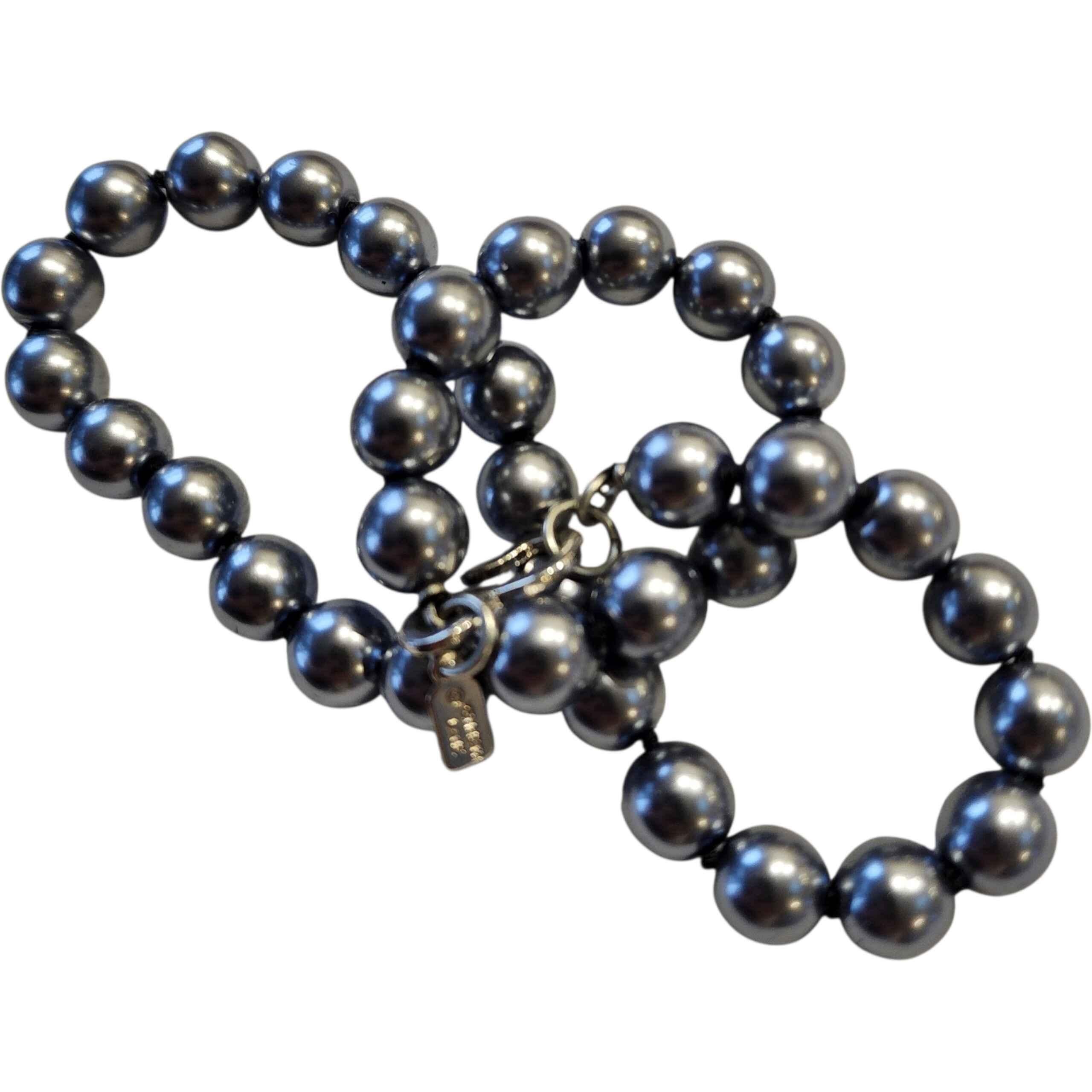 Collana di perle grigie Kenneth Jay Lane In condizioni Nuovo in vendita a Milford, DE