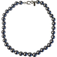 Kenneth Jay Lane Grey Pearl Necklace