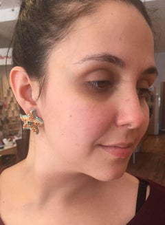 Kenneth Jay Lane KJL Starfish Earrings