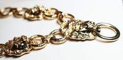 Kenneth Jay Lane Lion's Head Doorknocker Necklace