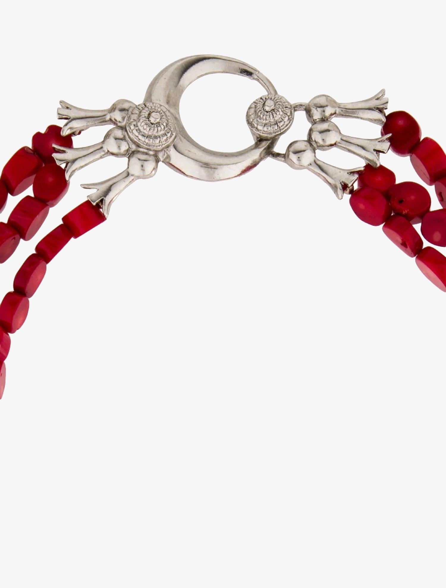 Kenneth Jay Lane multistrand coral necklace For Sale 1