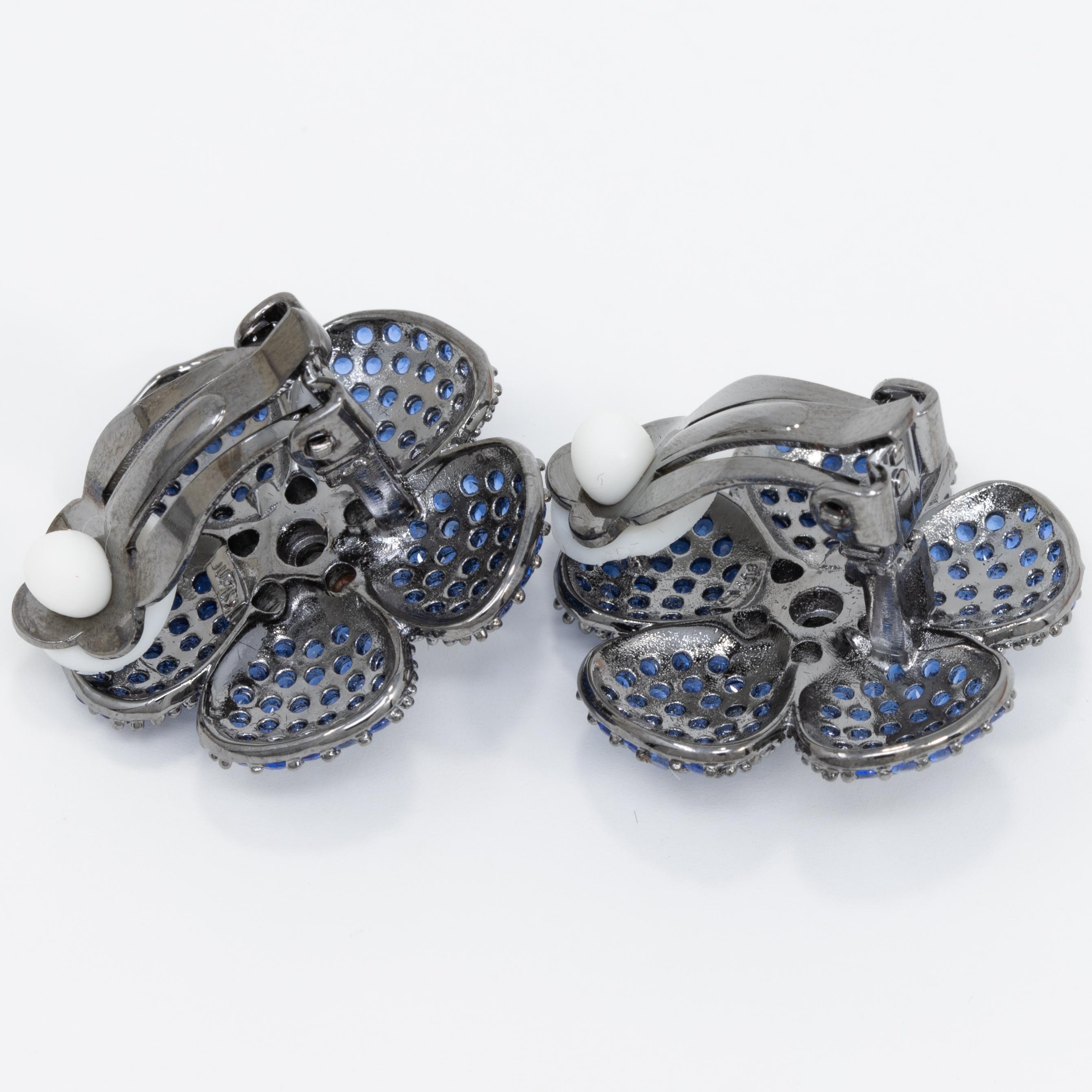 kenneth jay lane flower earrings