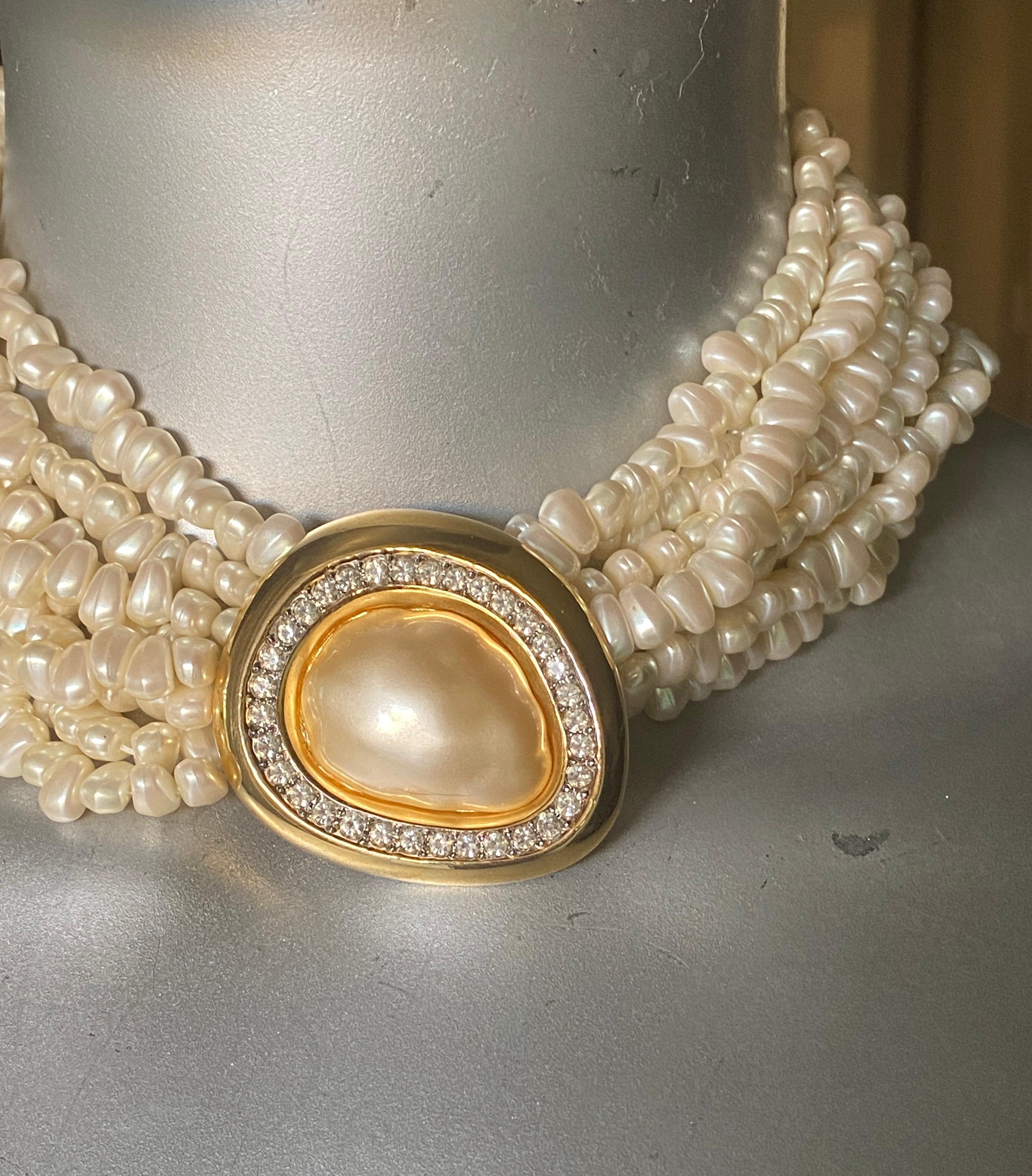 kenneth jay lane pearl choker