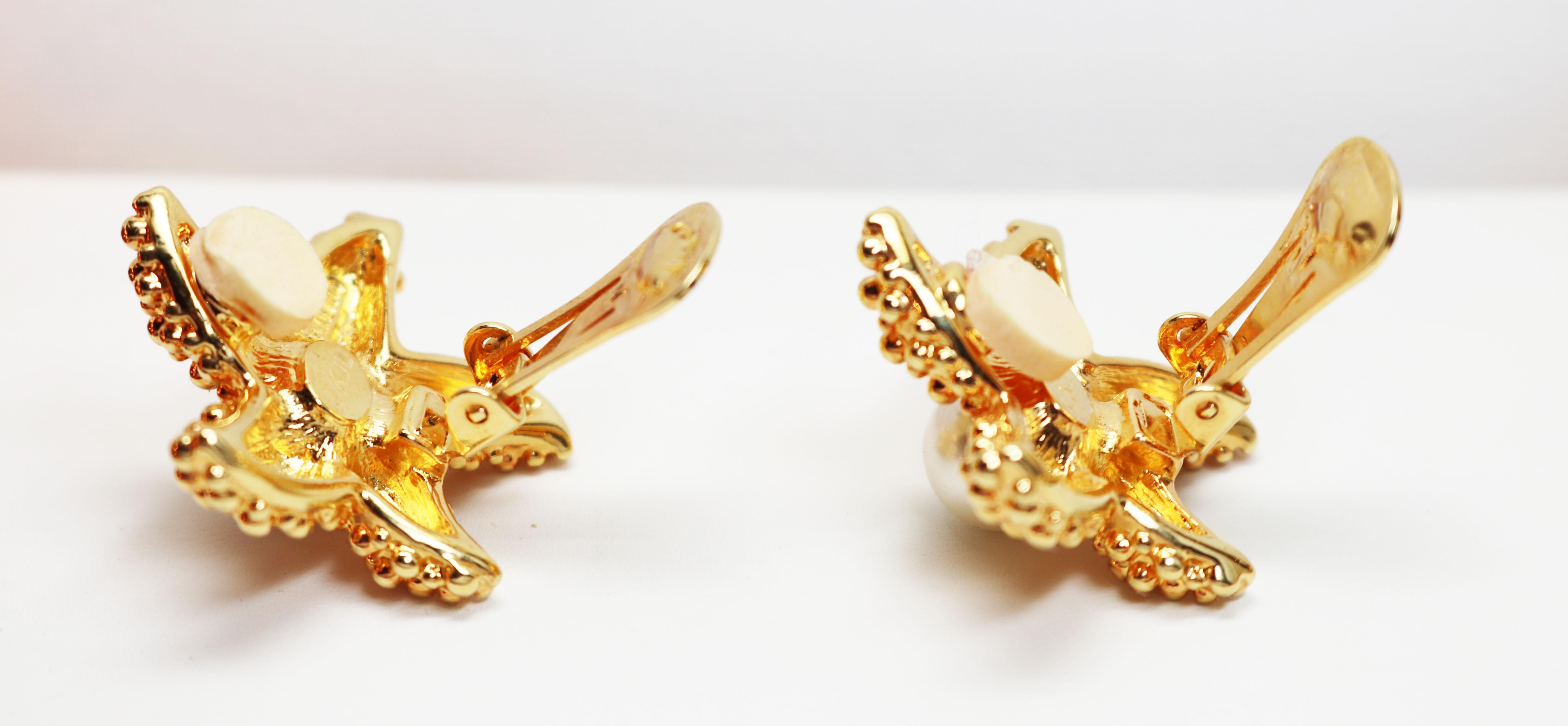 Kenneth Jay Lane Starfish Earrings For Sale 1