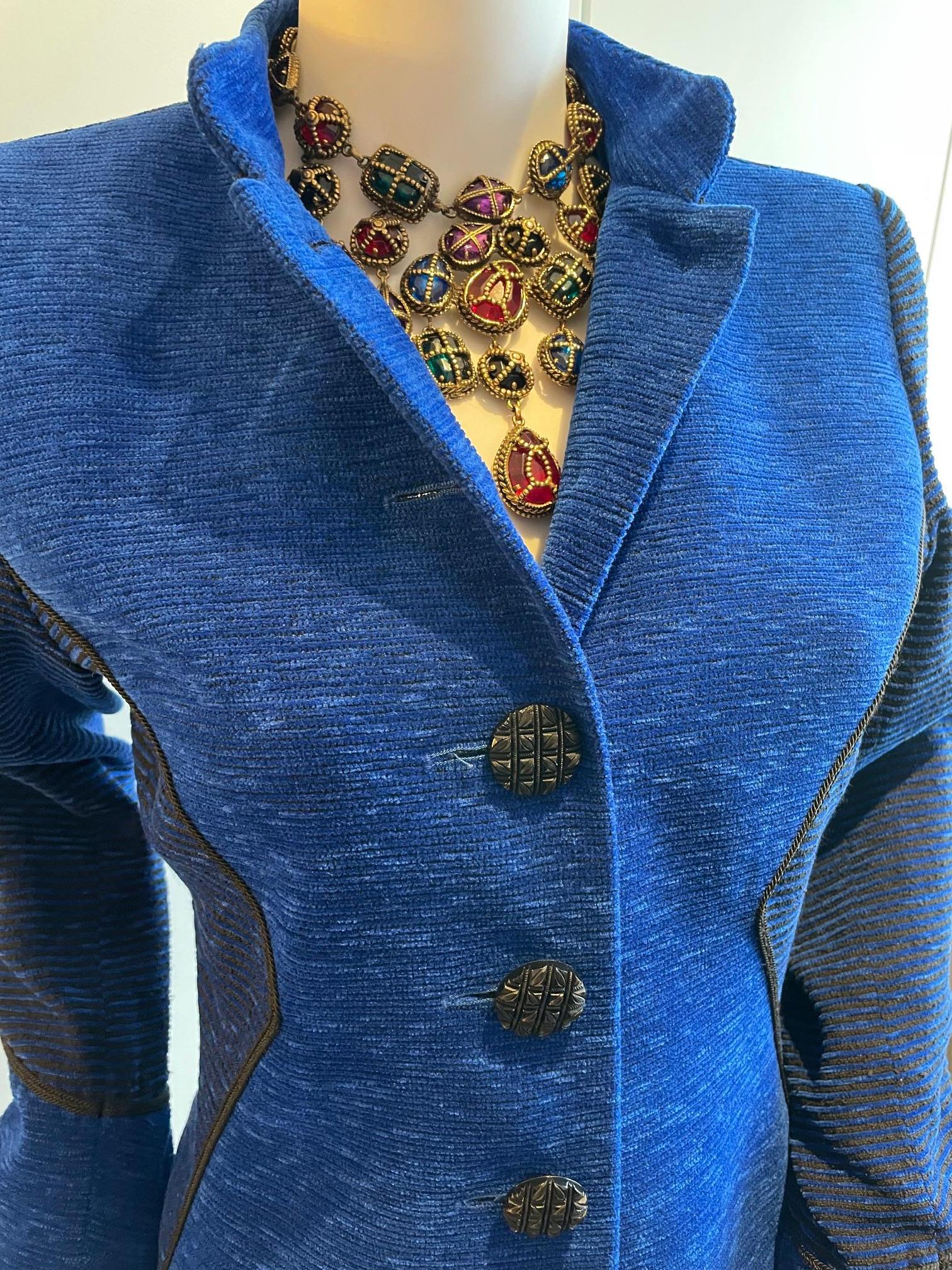 Ensemble collier et boucles d'oreilles KENNETH JAY LANE Vintage Statement Royal Cross Cabochons Bon état - En vente à London, GB