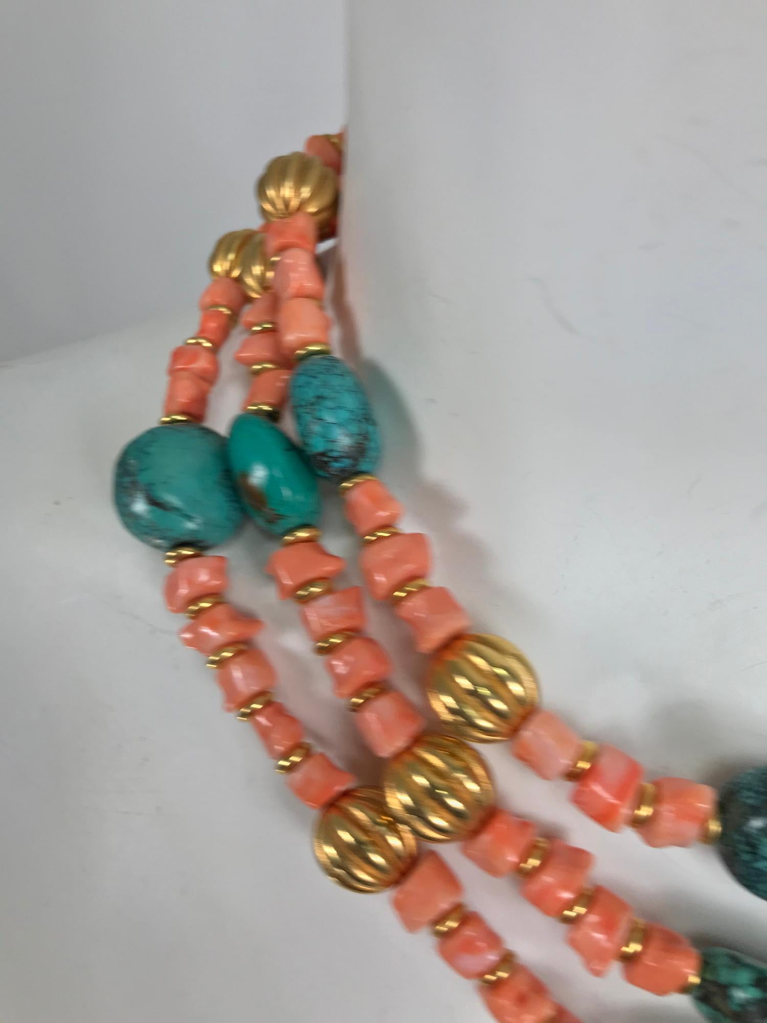 kenneth lane coral necklace