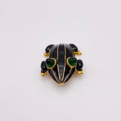 Kenneth Lane Frog Brooch