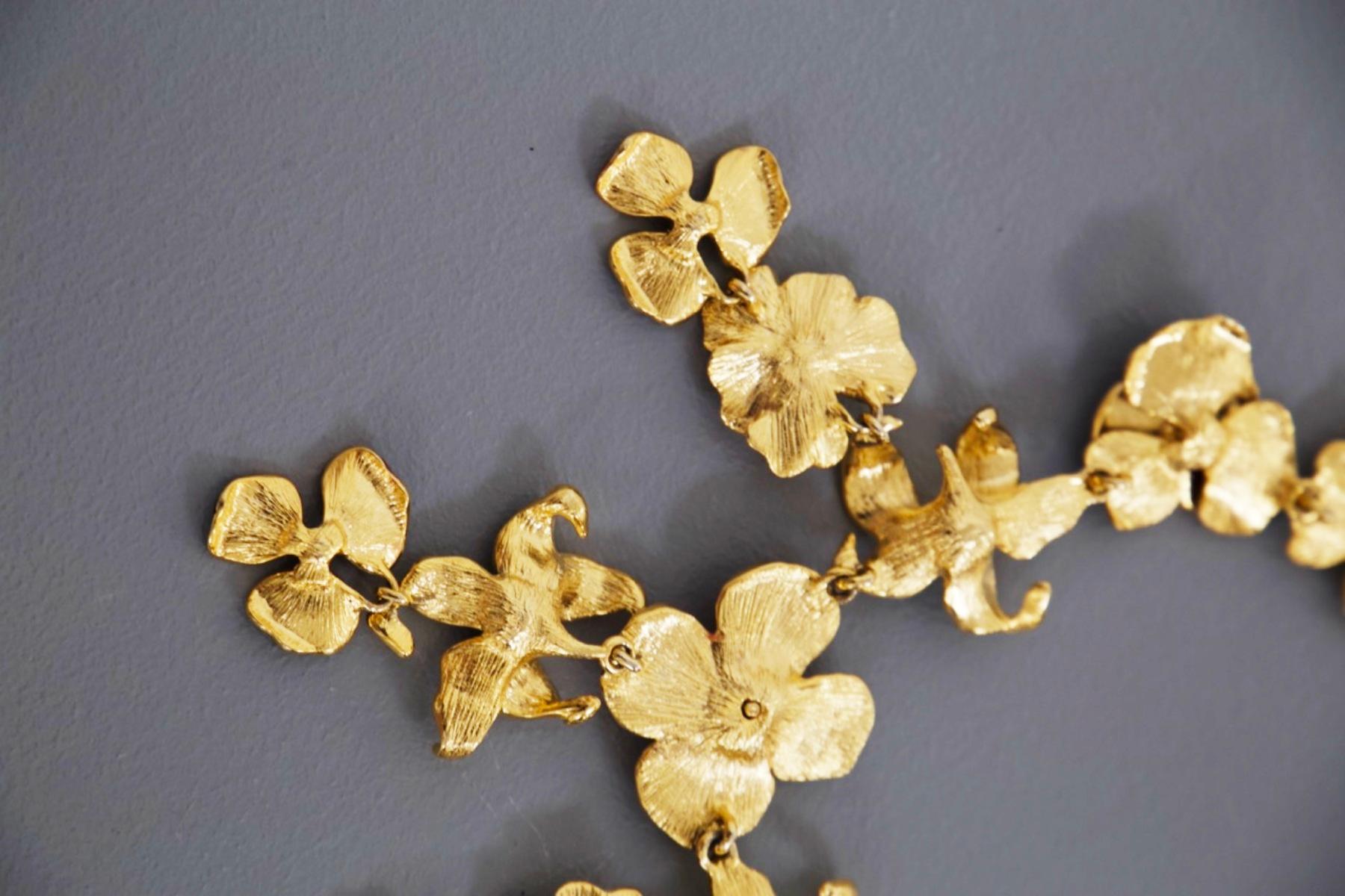 Kenneth Lane Collier pendentif à fleurs vintage en vente 9