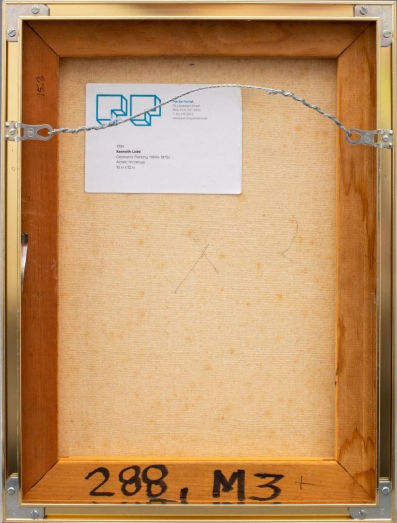 Kenneth Licht Geometrisches Acryl auf Leinwand im Angebot 6