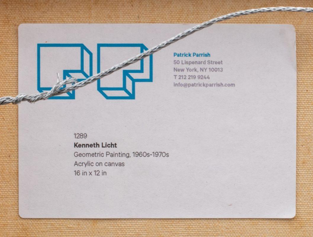 Kenneth Licht Geometrisches Acryl auf Leinwand im Angebot 8