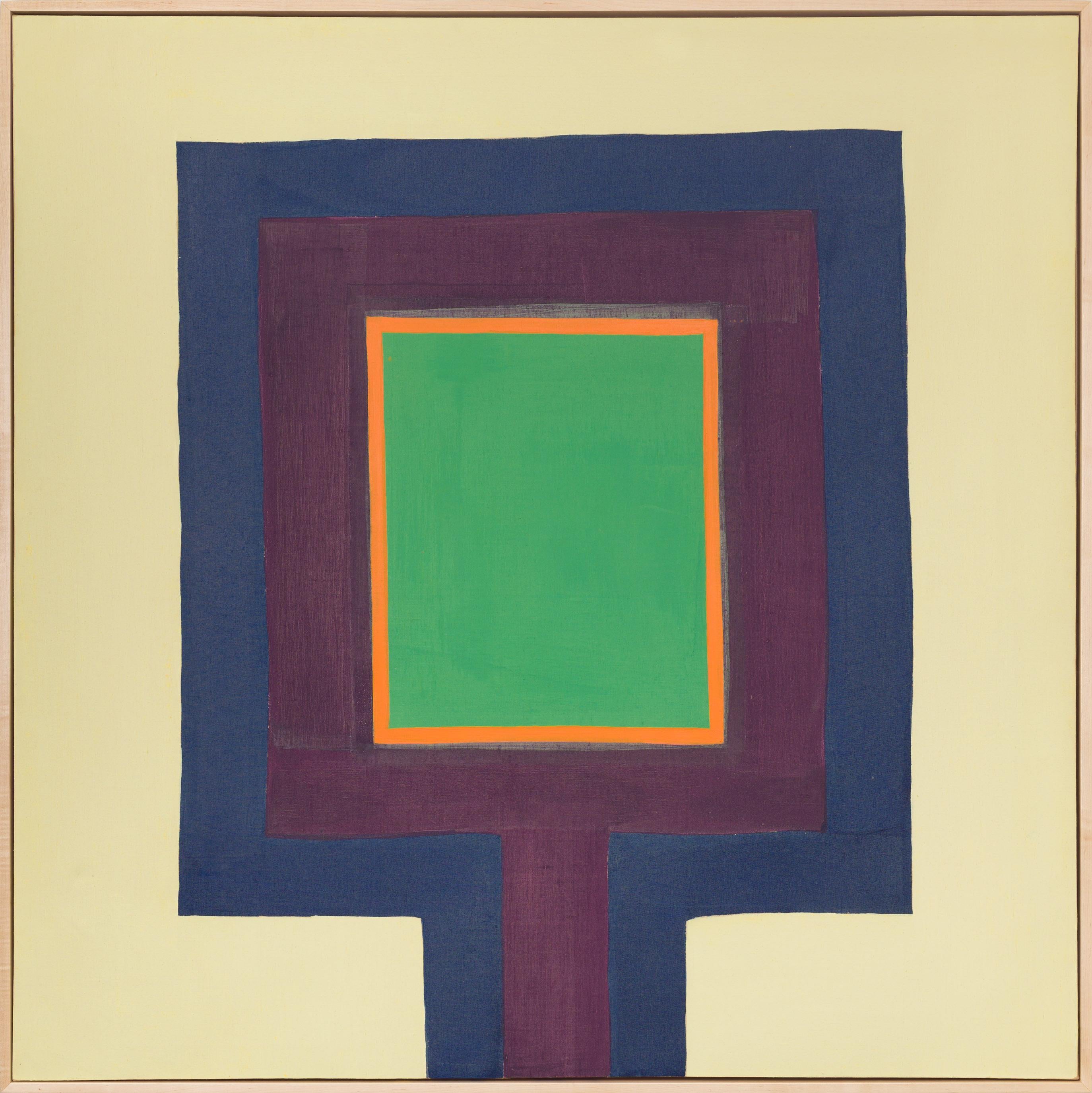 Kenneth Lochhead Abstract Painting - Green Center