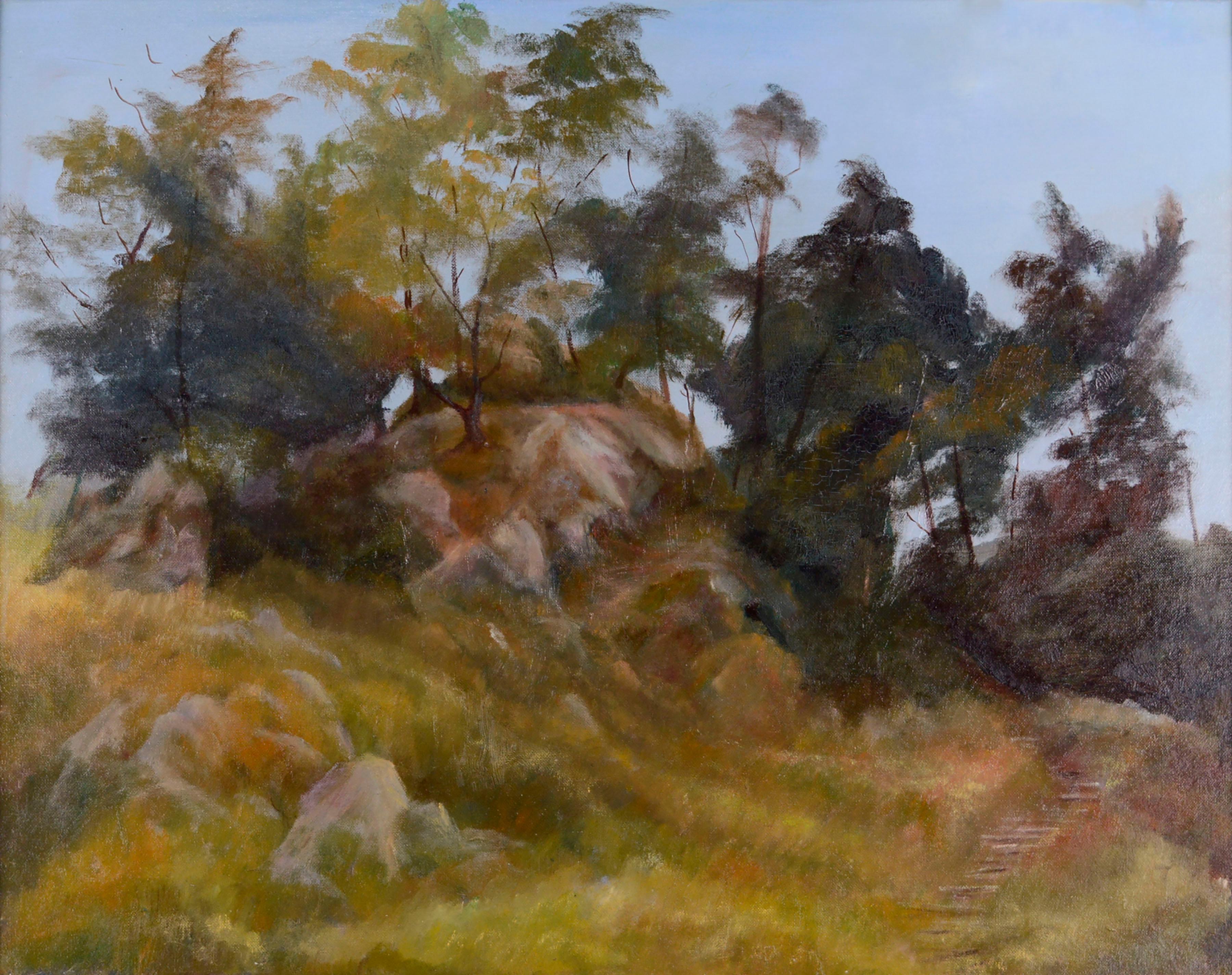 Hilltop Trail Landscape by Ken Lucas - Painting by Kenneth Lucas