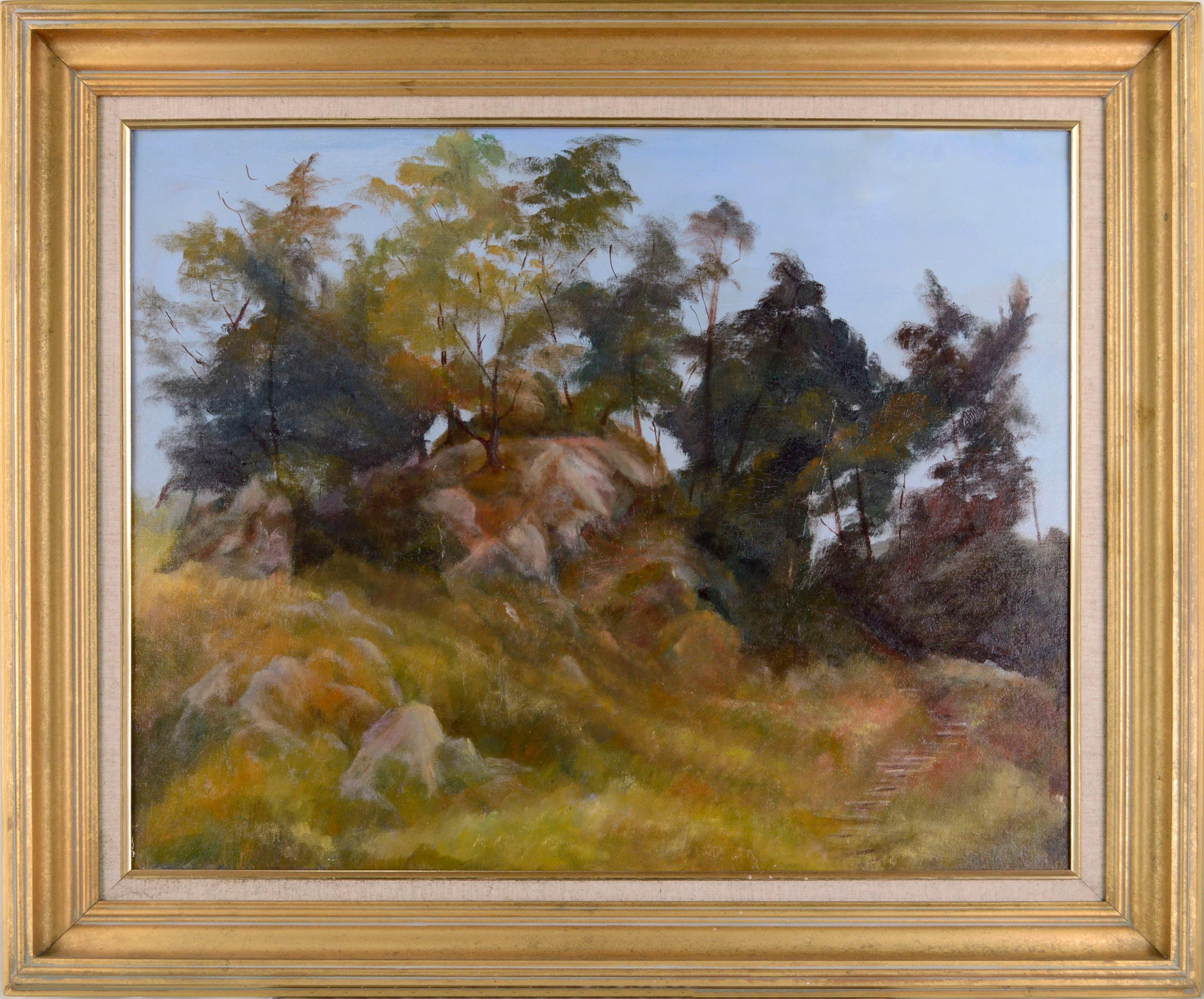 Kenneth Lucas Landscape Painting - Hilltop Trail Landscape by Ken Lucas