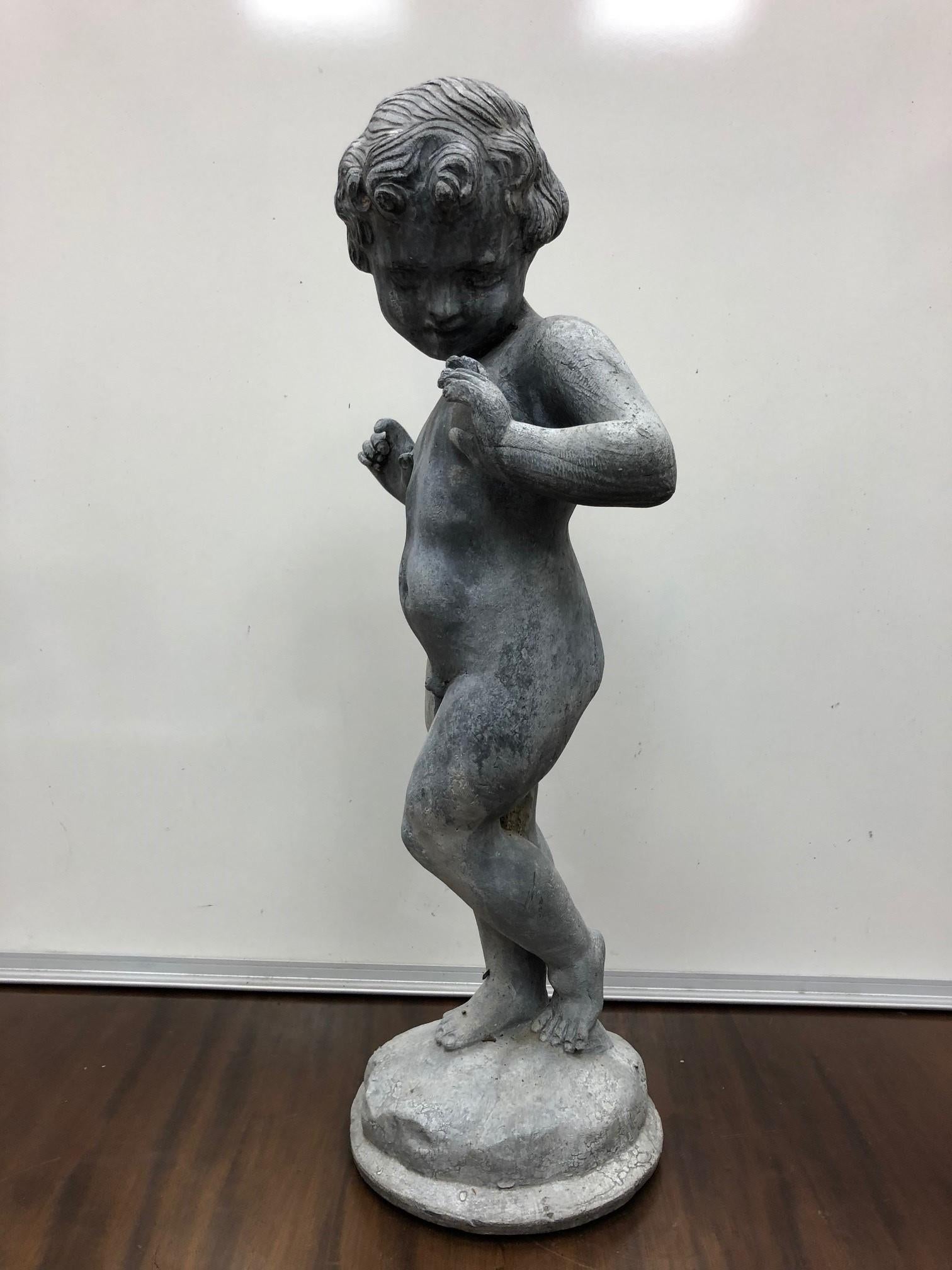 American Kenneth Lynch & Sons Lead Statue Dancing Boy Statue 