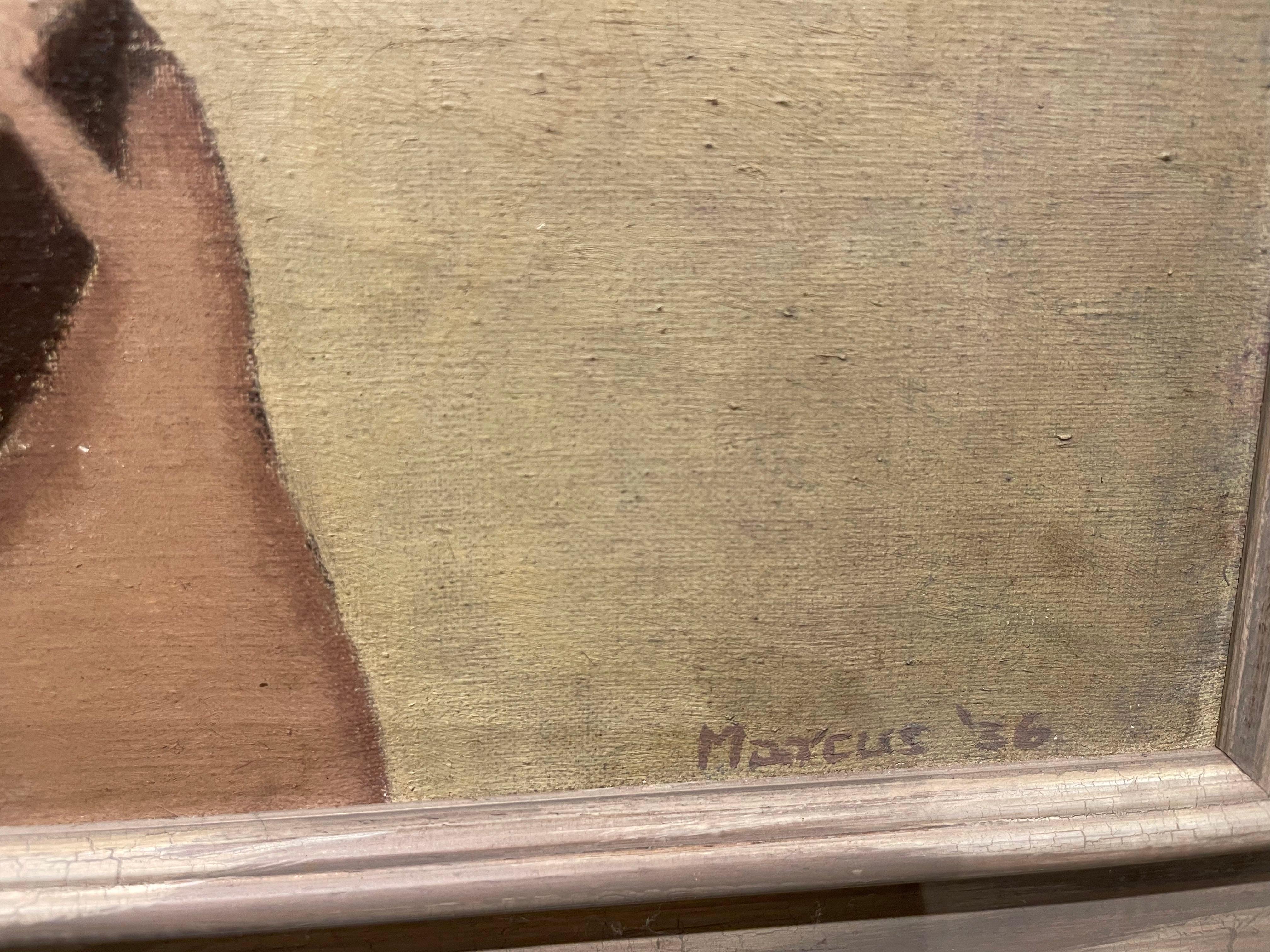Self Portrait of the Artist, Early 20th Century Oil Painting, Cleveland Artist For Sale 9