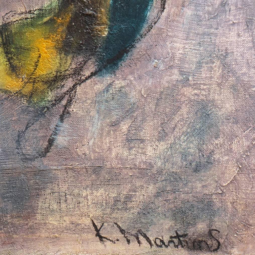 'Abstract in Lilac and Lapis', Denver Metropolitan Museum, Germania, Galerie A. Lutz - Painting di Kenneth Martin Snodgrass