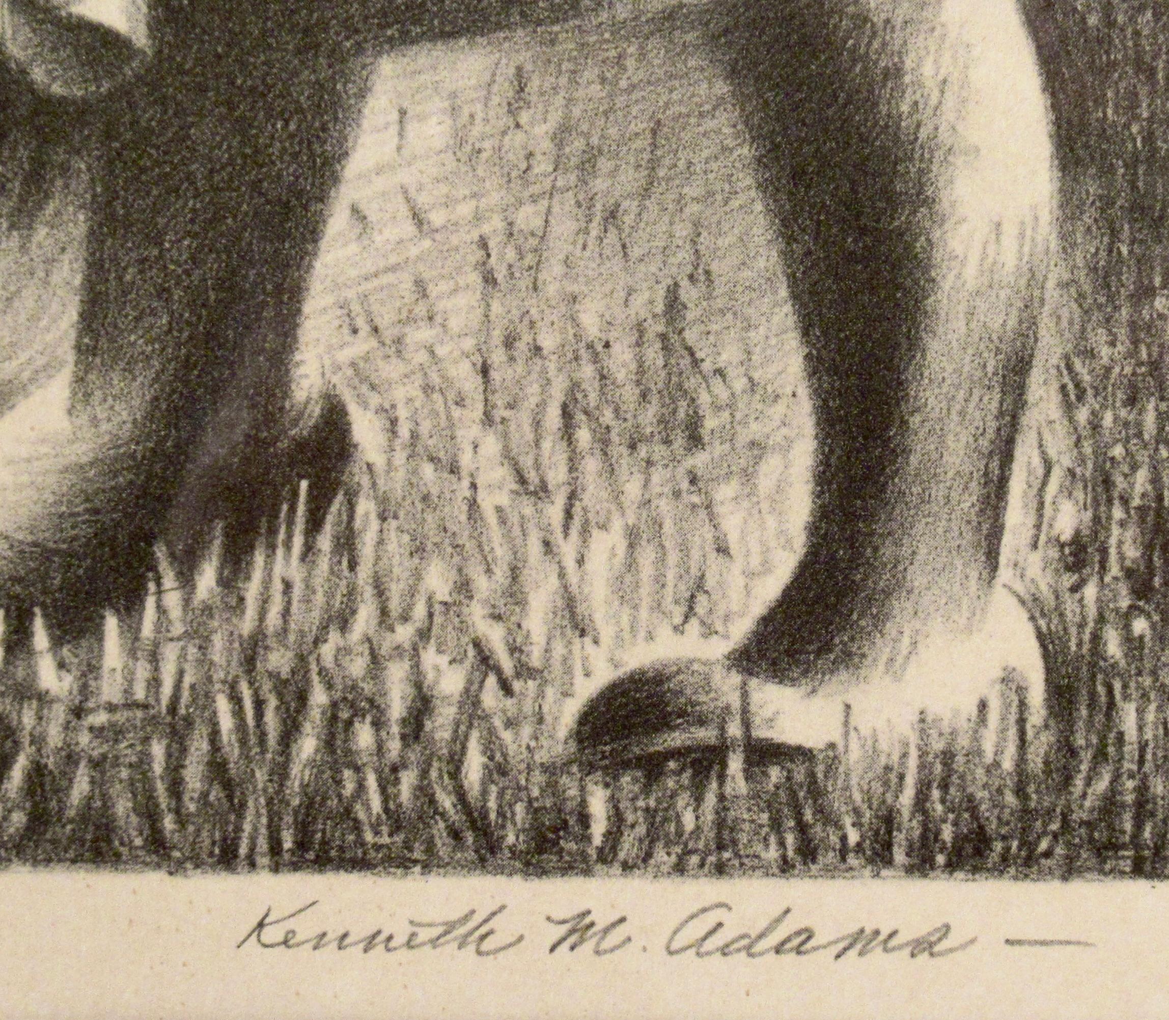 Harvest - American Realist Print by Kenneth Miller Adams
