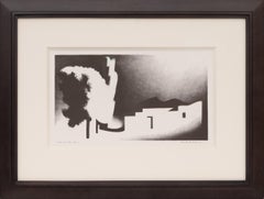 Kenneth Miller Adams “House in the Sun” 1950 Southwestern Modernist Lithograph