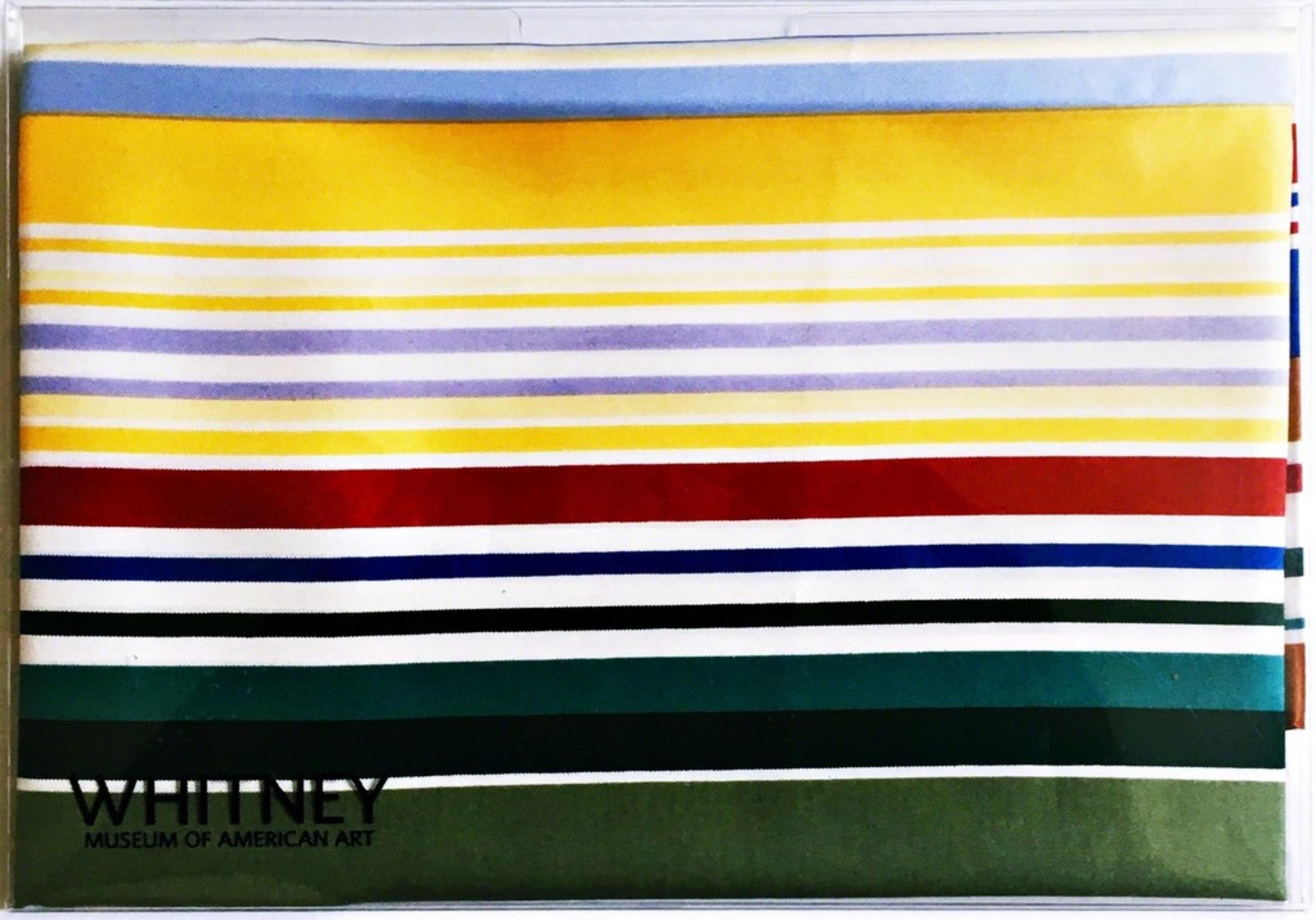 Untitled Whitney Museum Scarf Color Field Geometric Abstraction Limited Edition - Print by Kenneth Noland