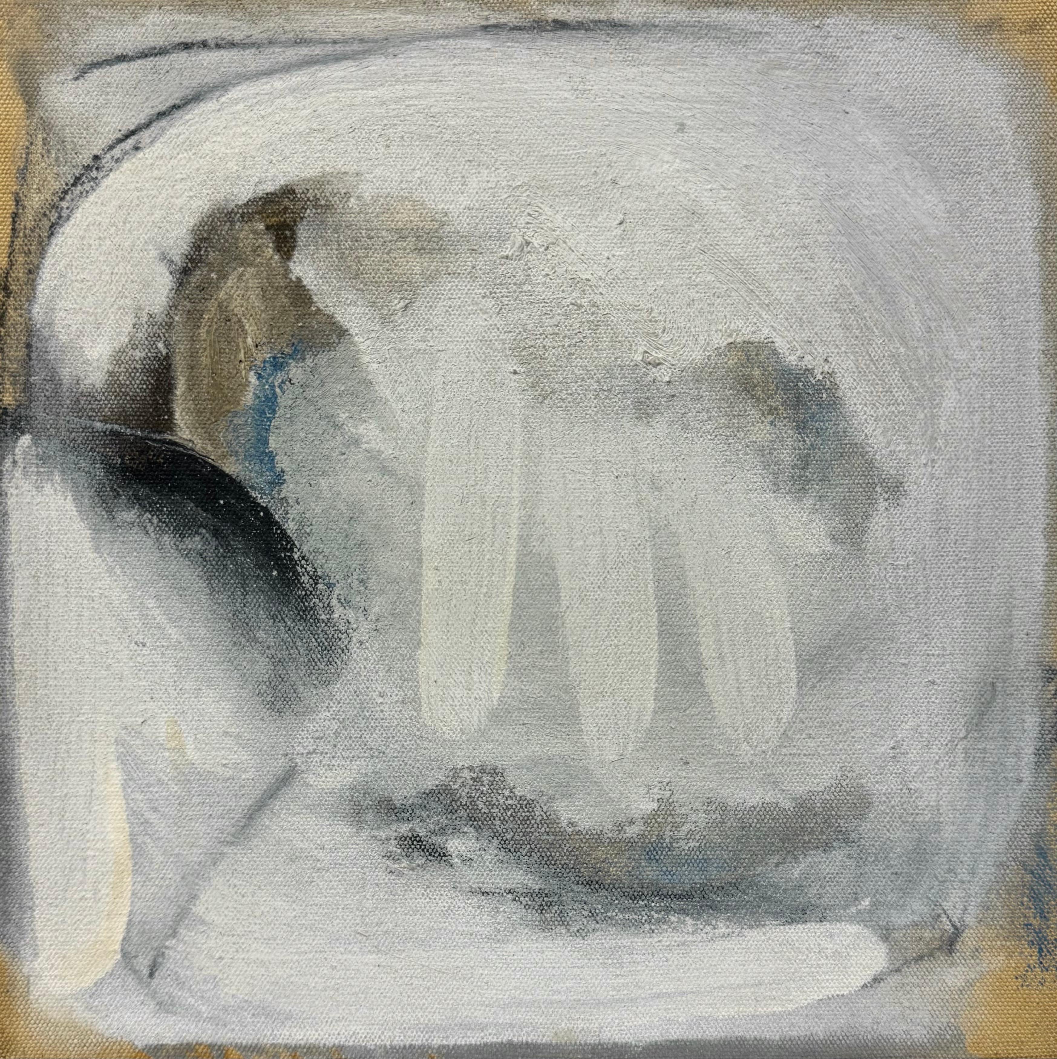 “Untitled, c. 1958” Abstract Expressionist Oil on Canvas, Signed, Original Frame - Painting by Kenneth Noland