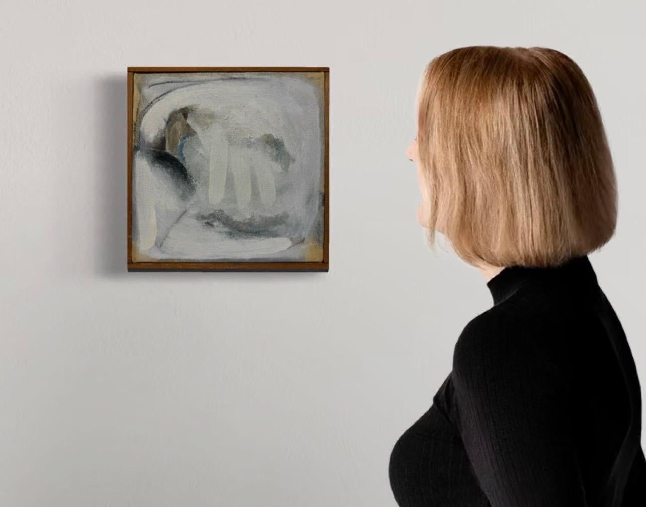 “Untitled, c. 1958” Abstract Expressionist Oil on Canvas, Signed, Original Frame For Sale 5