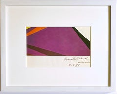 Art Card: Kenneth Noland - 1975 Andre Emmerich invitation, Hand signed by Noland