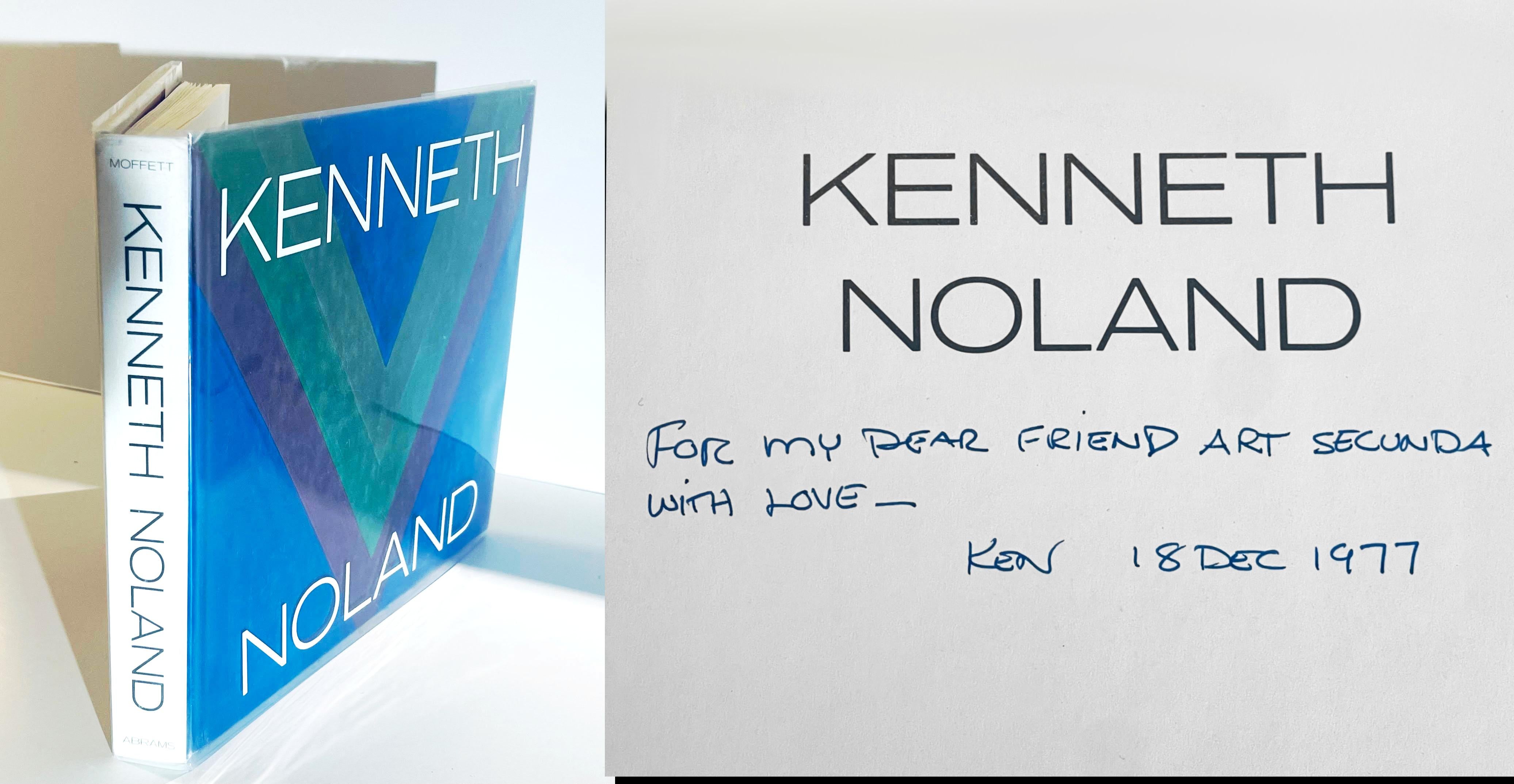 Livre : KENNETH NOLAND (signé à la main et chaleureusement inscrit à l'artiste Arthur Secunda)