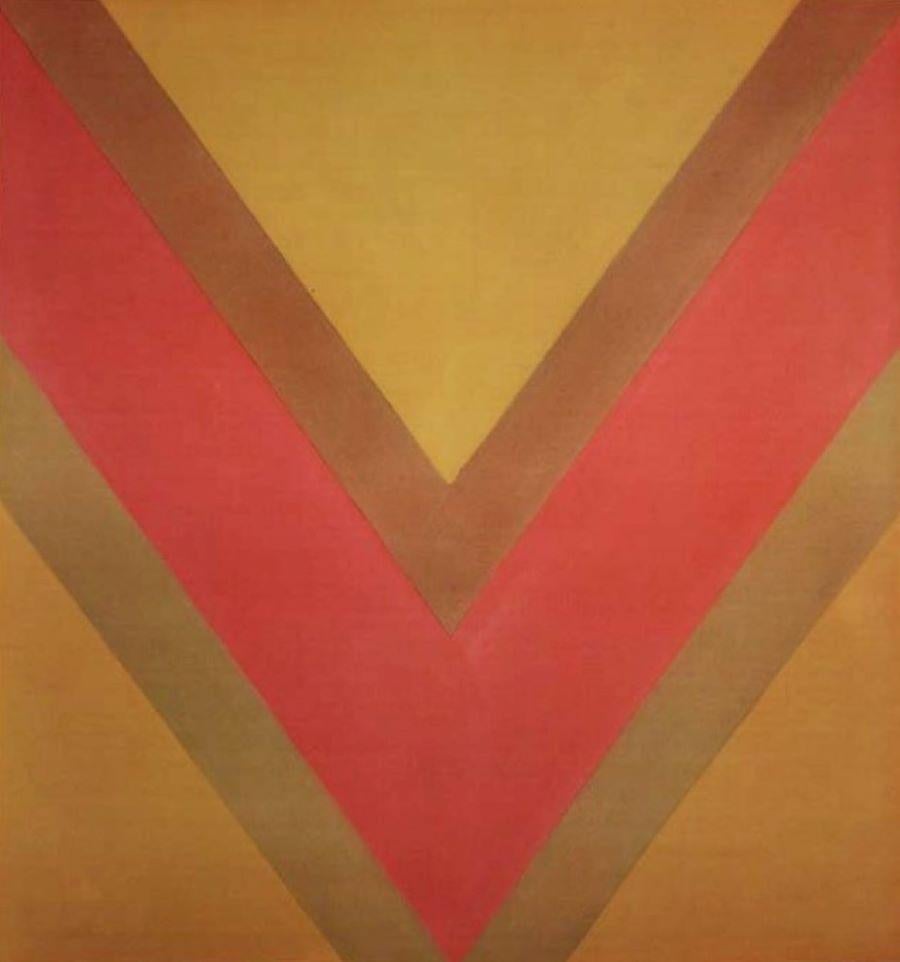 Kenneth Noland Abstract Print - Desert Sound-Poster, New York Graphic Society. Printed in U.S.A. 