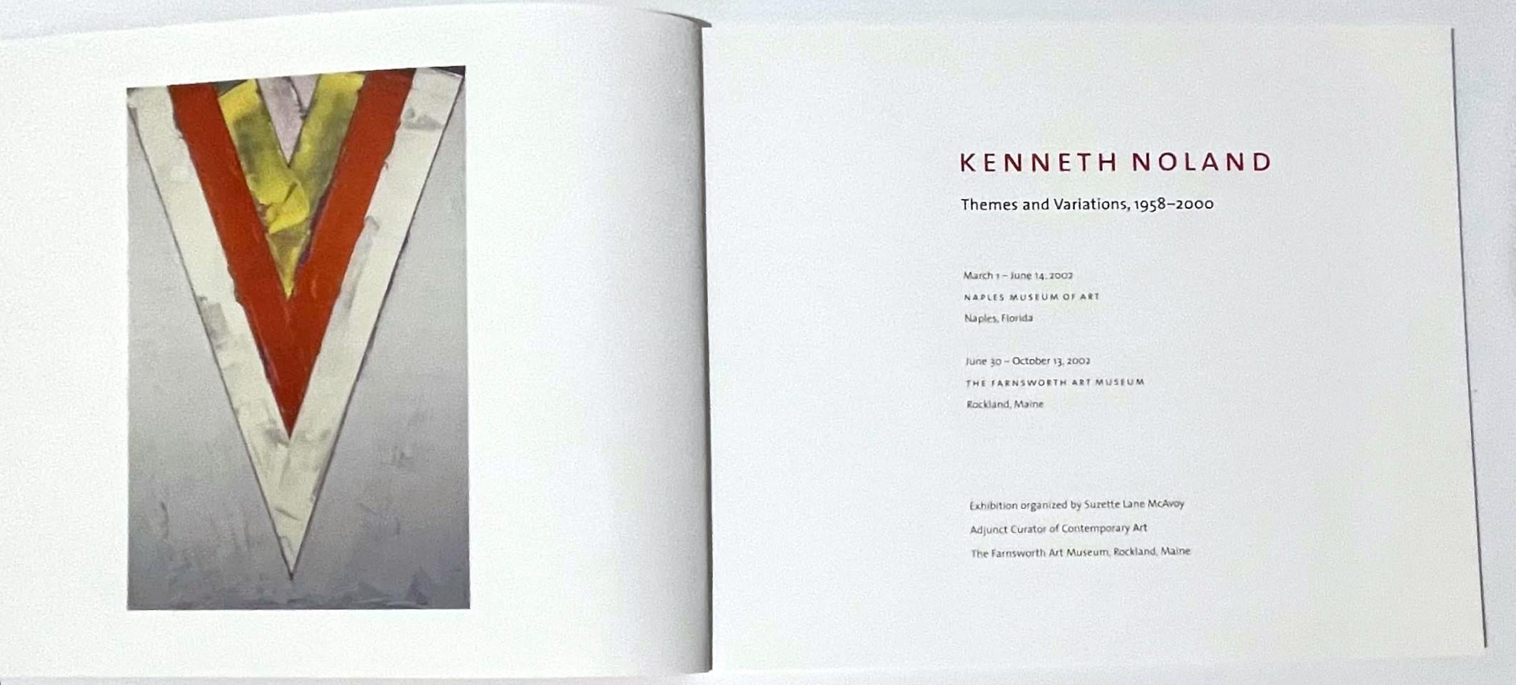 Monograph titled Themes and Variations 1958-2000 (hand signed by Kenneth Noland) For Sale 2