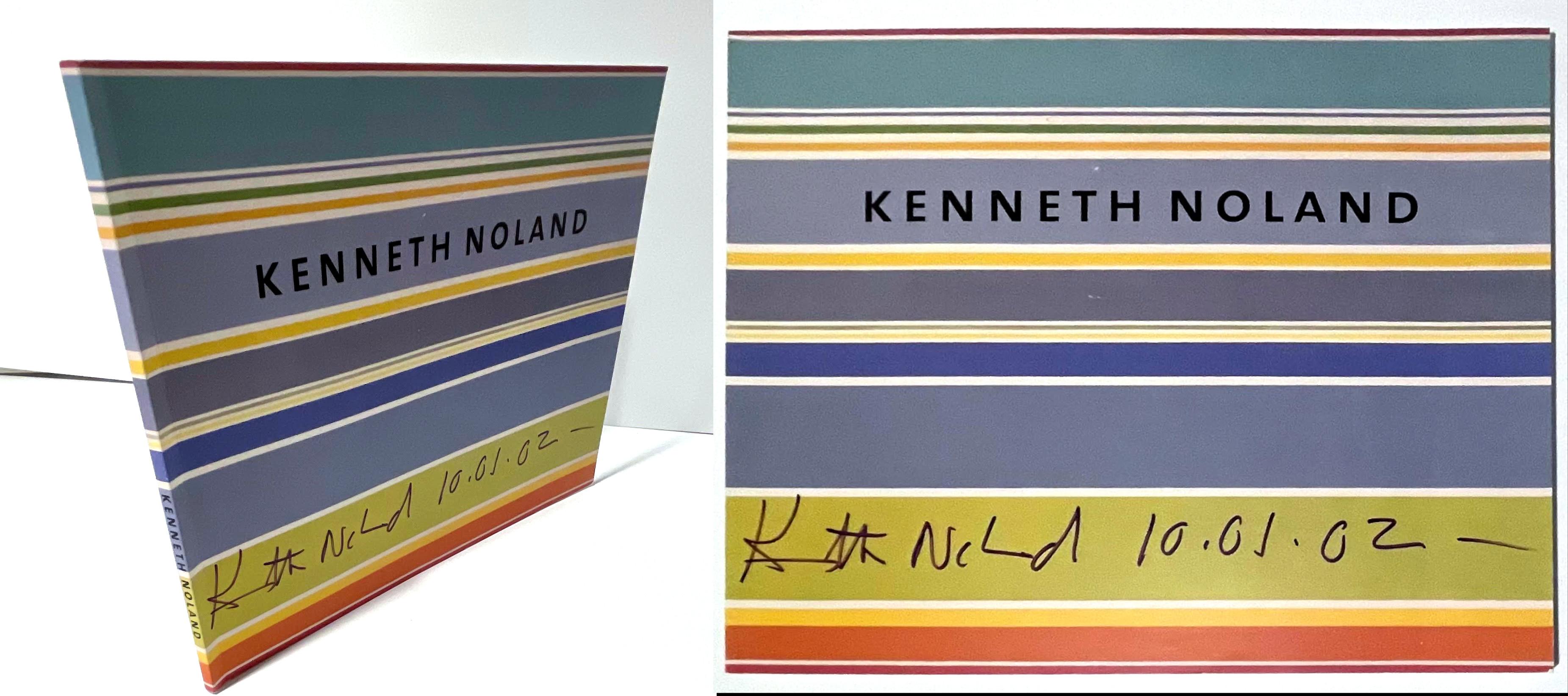 Kenneth Noland
Themes and Variations 1958-2000 (hand signed by Kenneth Noland), 2002
Softback monograph with stiff wraps (hand signed and dated by Kenneth Noland)
Official hand signed copy from the Farnsworth Museum, Maine (with museum sticker