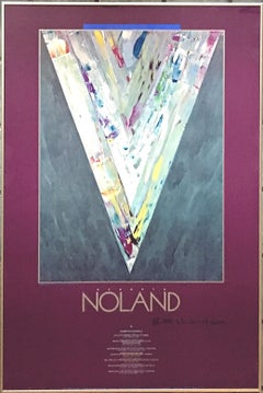 NOLAND (firmata a mano), rara stampa in campo a colori Chevron, acquistata dall'artista