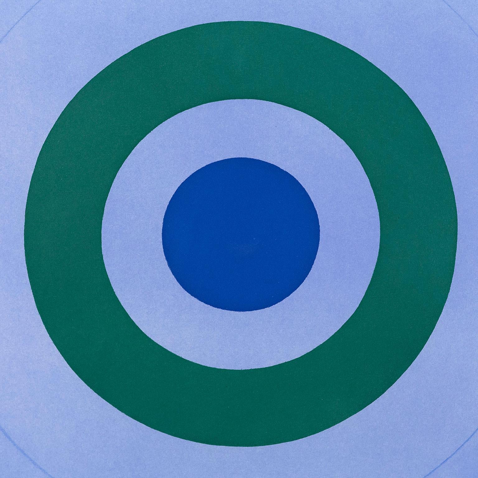 Untitled (Circle) - Color-Field Print by Kenneth Noland