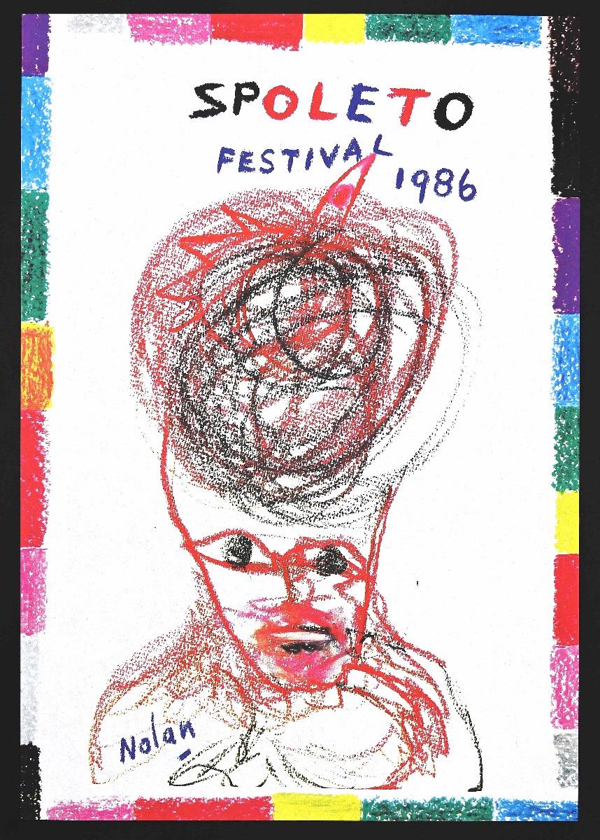 Spoleto Festival - Original Offsetdruck nach Kenneth Noland - 1986