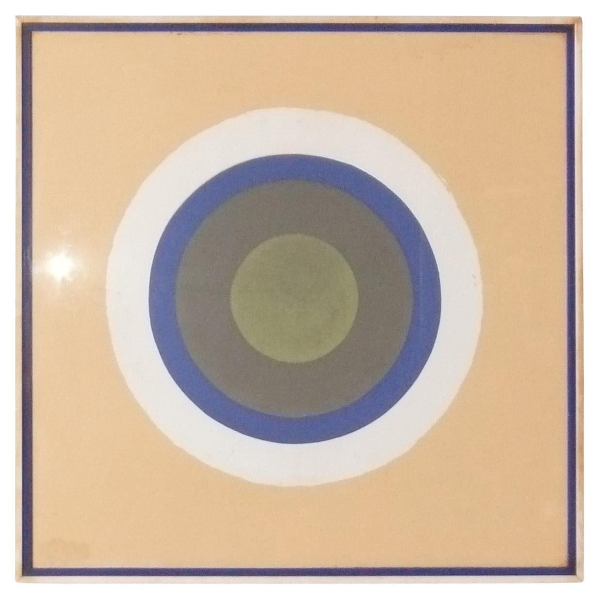 Kenneth Noland Target Lithograph 18.75" x 18.75" Mid Century Modern Abstract Art