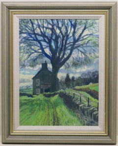 Kenneth Roberts (1932-1995) SCOTTISH FARMHOUSE Oil Painting DUNDEE INT. signed