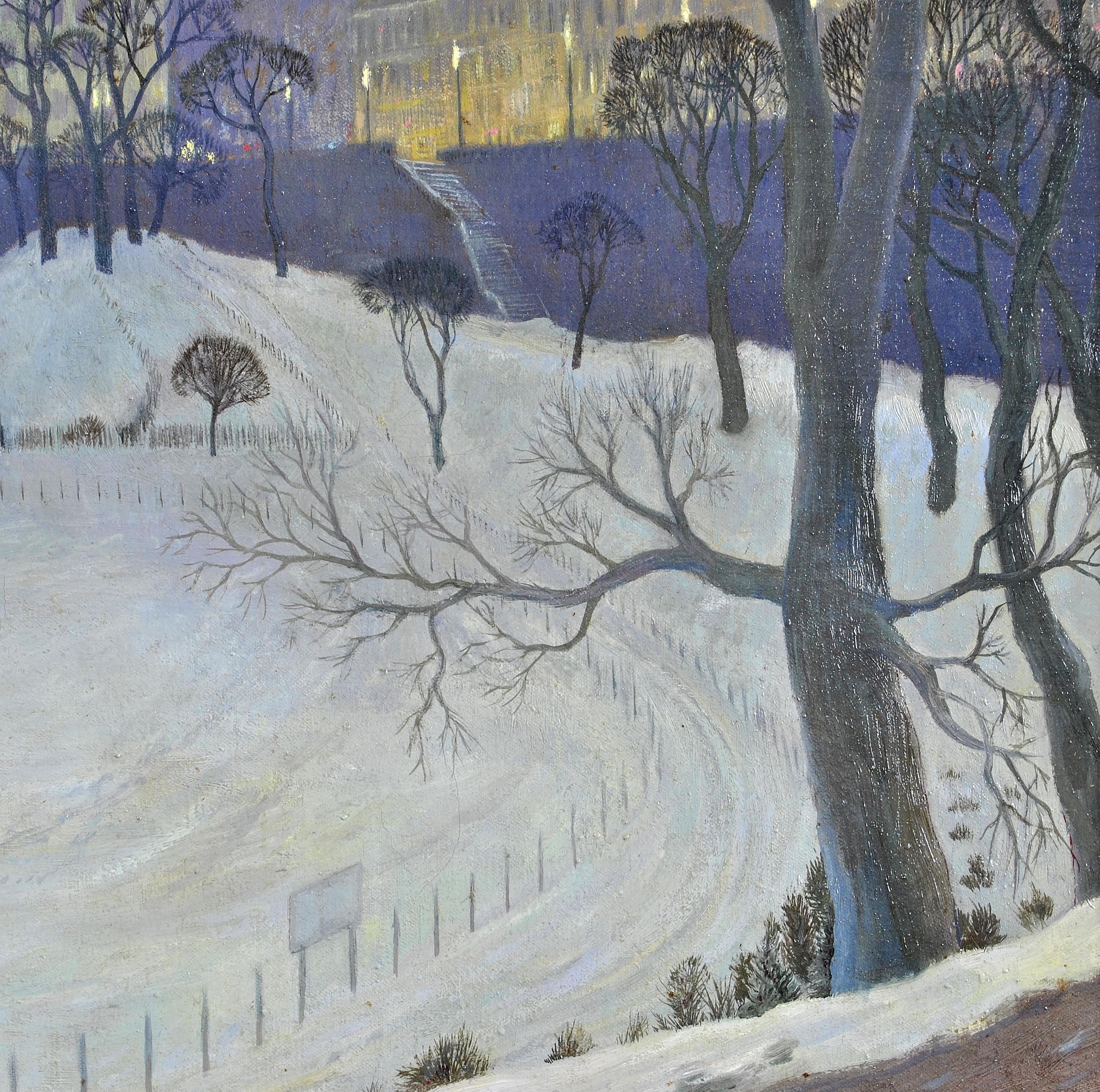 Winter Gardens - Mid 20th Century Modernist Scottish Landscape Painting 2